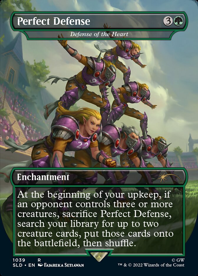 Perfect Defense - Defense of the Heart (Borderless) [Secret Lair Drop Series] | Gear Gaming Fayetteville