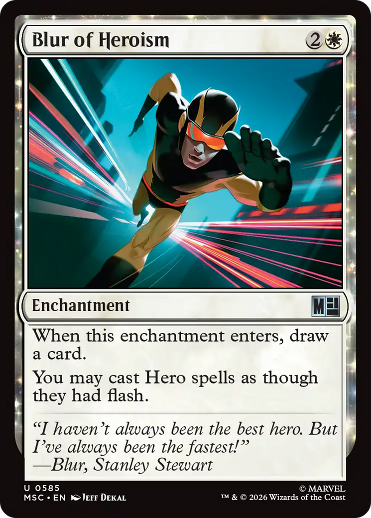 Blur of Heroism [Marvel Super Heroes Commander] | Gear Gaming Fayetteville