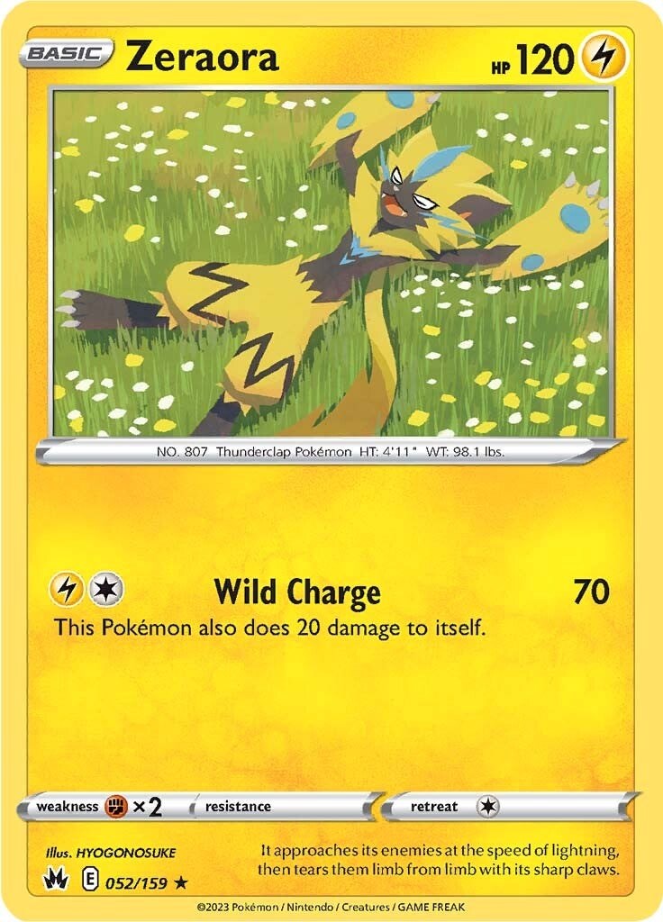 Zeraora (052/159) [Sword & Shield: Crown Zenith] | Gear Gaming Fayetteville