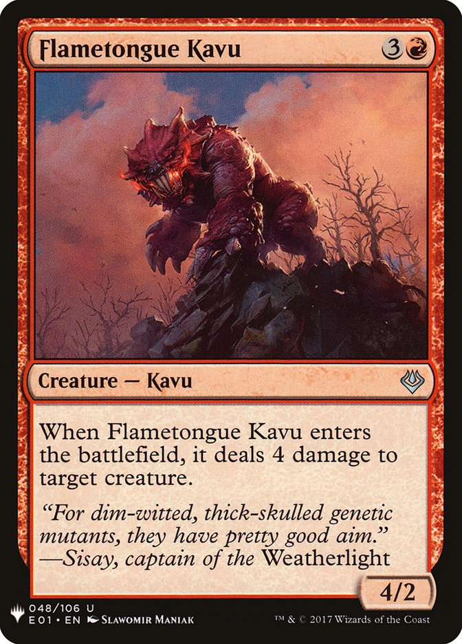 Flametongue Kavu [Mystery Booster] | Gear Gaming Fayetteville