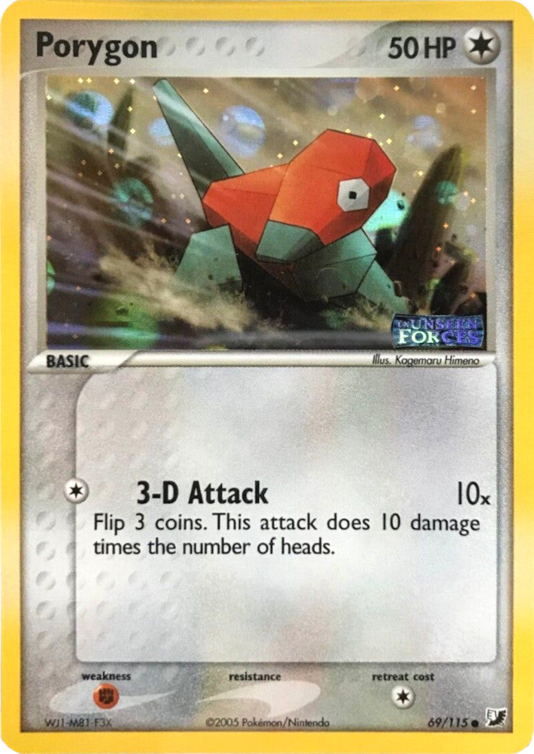 Porygon (69/115) (Stamped) [EX: Unseen Forces] | Gear Gaming Fayetteville