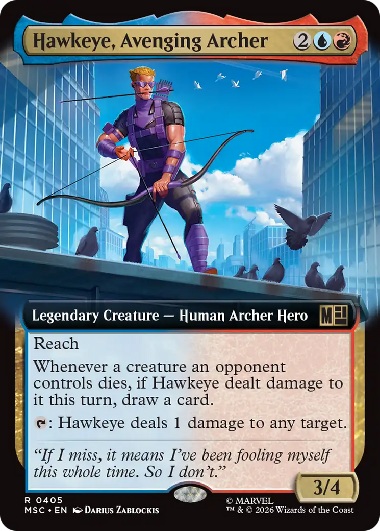 Hawkeye, Avenging Archer (Extended Art) [Marvel Super Heroes Commander] | Gear Gaming Fayetteville