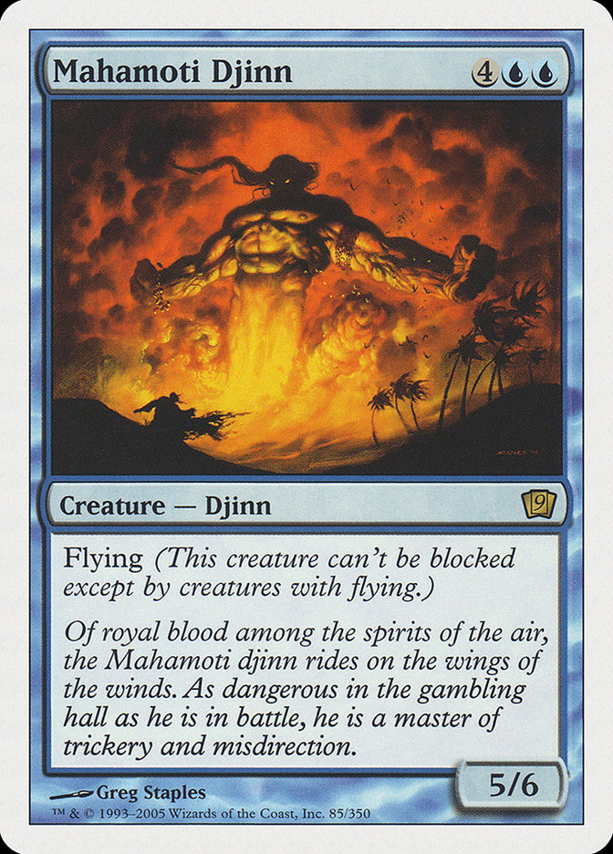 Mahamoti Djinn (9th Edition) [Oversize Cards] | Gear Gaming Fayetteville