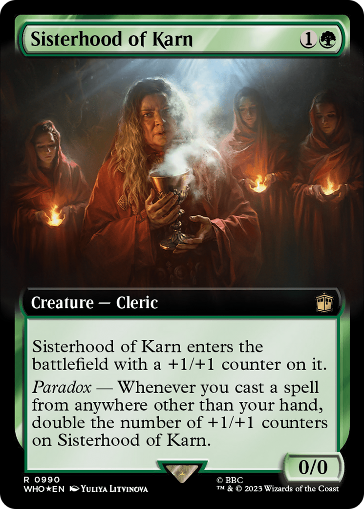 Sisterhood of Karn (Extended Art) (Surge Foil) [Doctor Who] | Gear Gaming Fayetteville