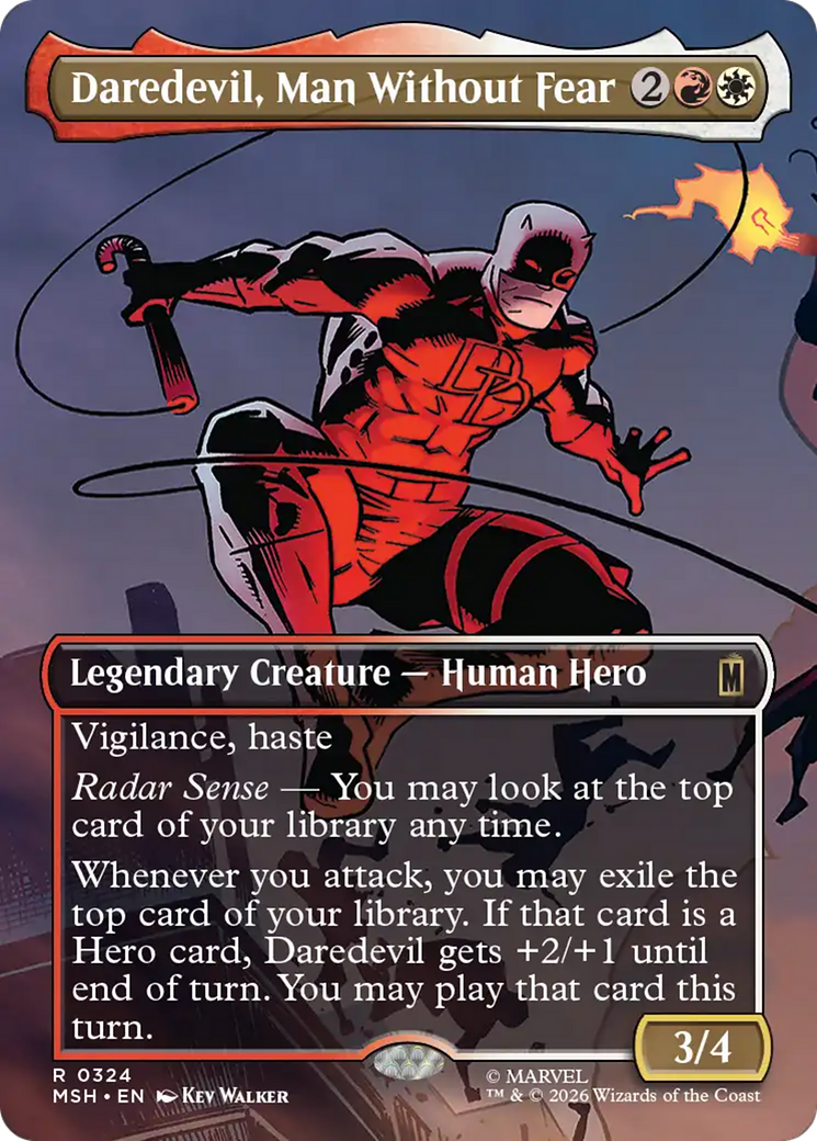 Daredevil, Man Without Fear (Borderless) (0324) [Marvel Super Heroes] | Gear Gaming Fayetteville