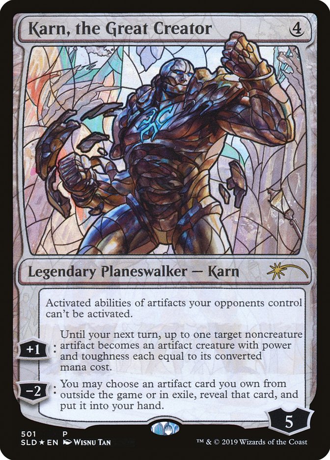 Karn, the Great Creator (Stained Glass) [Secret Lair Drop Promos] | Gear Gaming Fayetteville