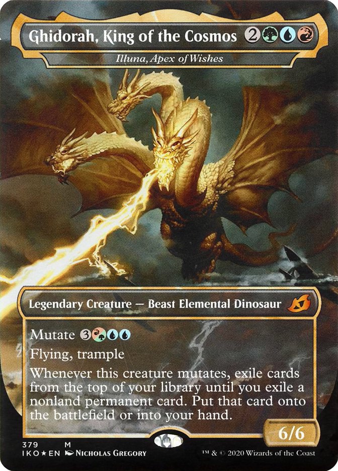Illuna, Apex of Wishes - Ghidorah, King of the Cosmos (Godzilla Series) [Ikoria: Lair of Behemoths] | Gear Gaming Fayetteville