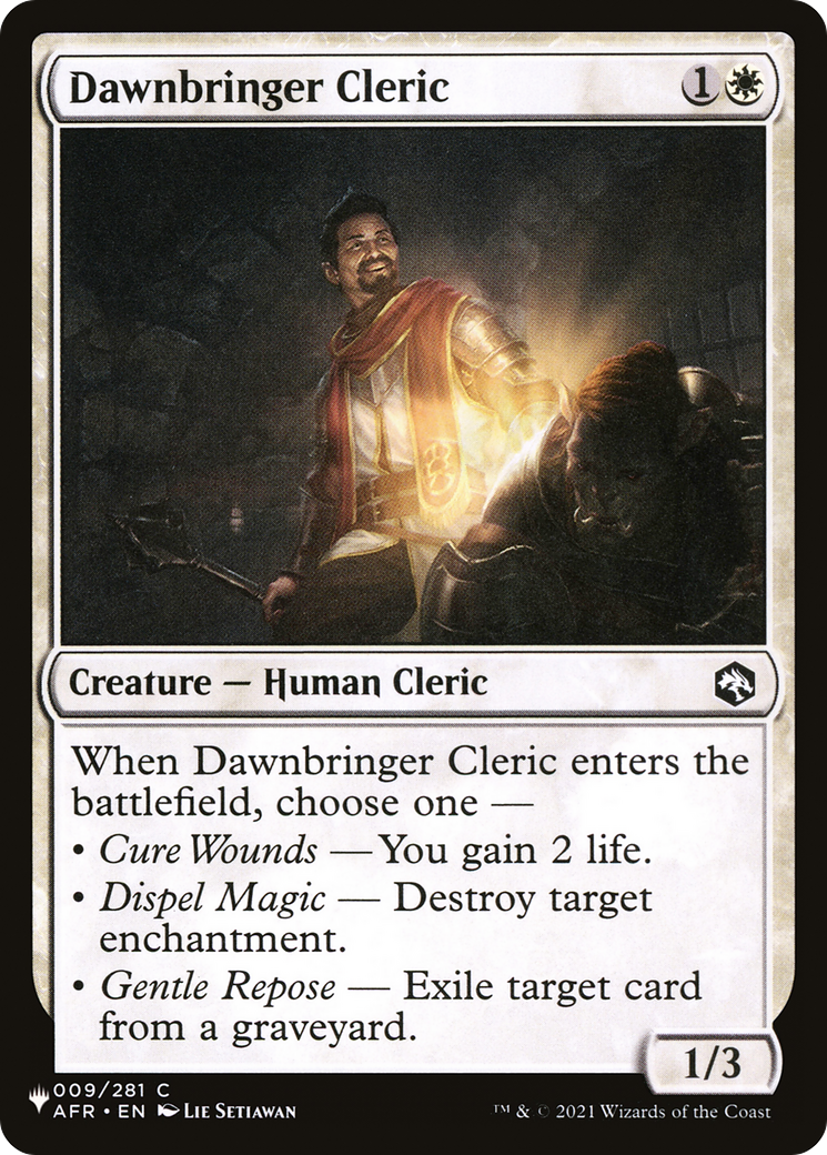 Dawnbringer Cleric [The List Reprints] | Gear Gaming Fayetteville