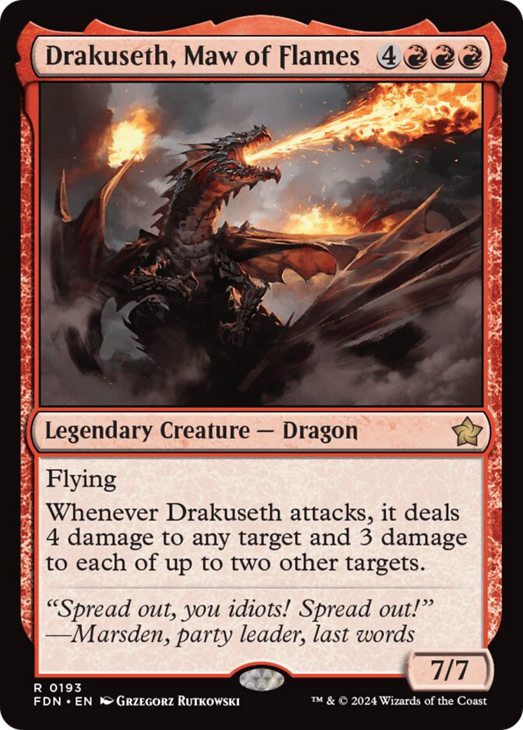 Drakuseth, Maw of Flames [Foundations] | Gear Gaming Fayetteville