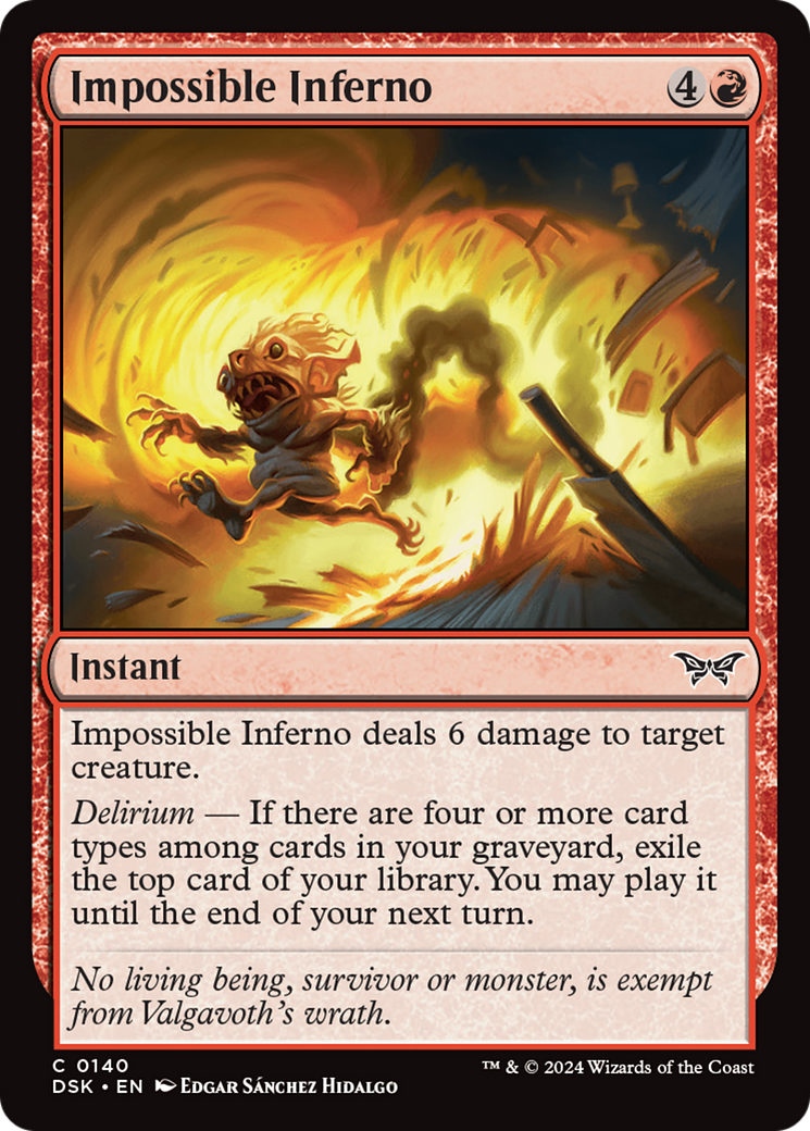 Impossible Inferno [Duskmourn: House of Horror] | Gear Gaming Fayetteville