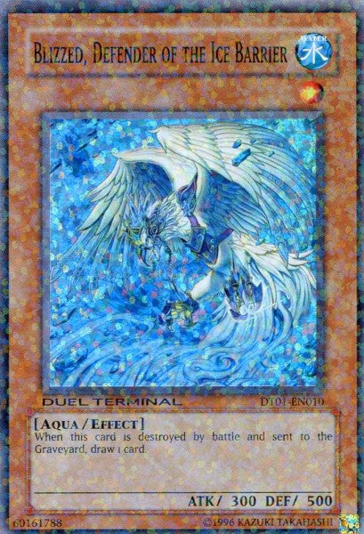 Blizzed, Defender of the Ice Barrier [DT01-EN010] Super Rare | Gear Gaming Fayetteville
