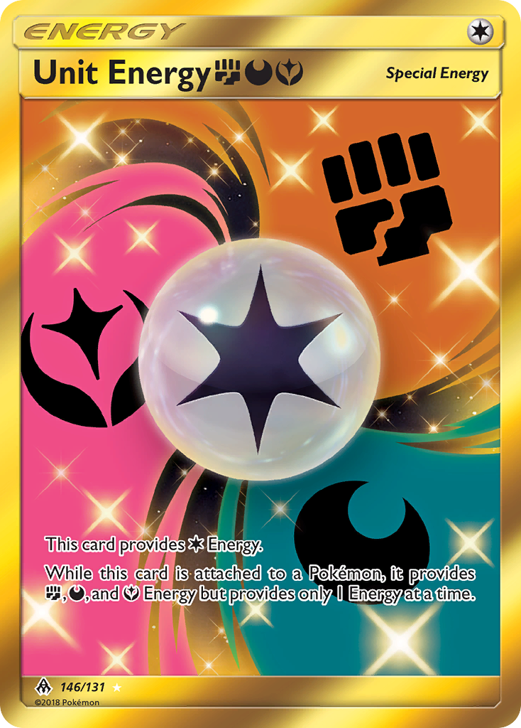 Unit Energy (146/131) (Fighting, Darkness, Fairy) [Sun & Moon: Forbidden Light] | Gear Gaming Fayetteville