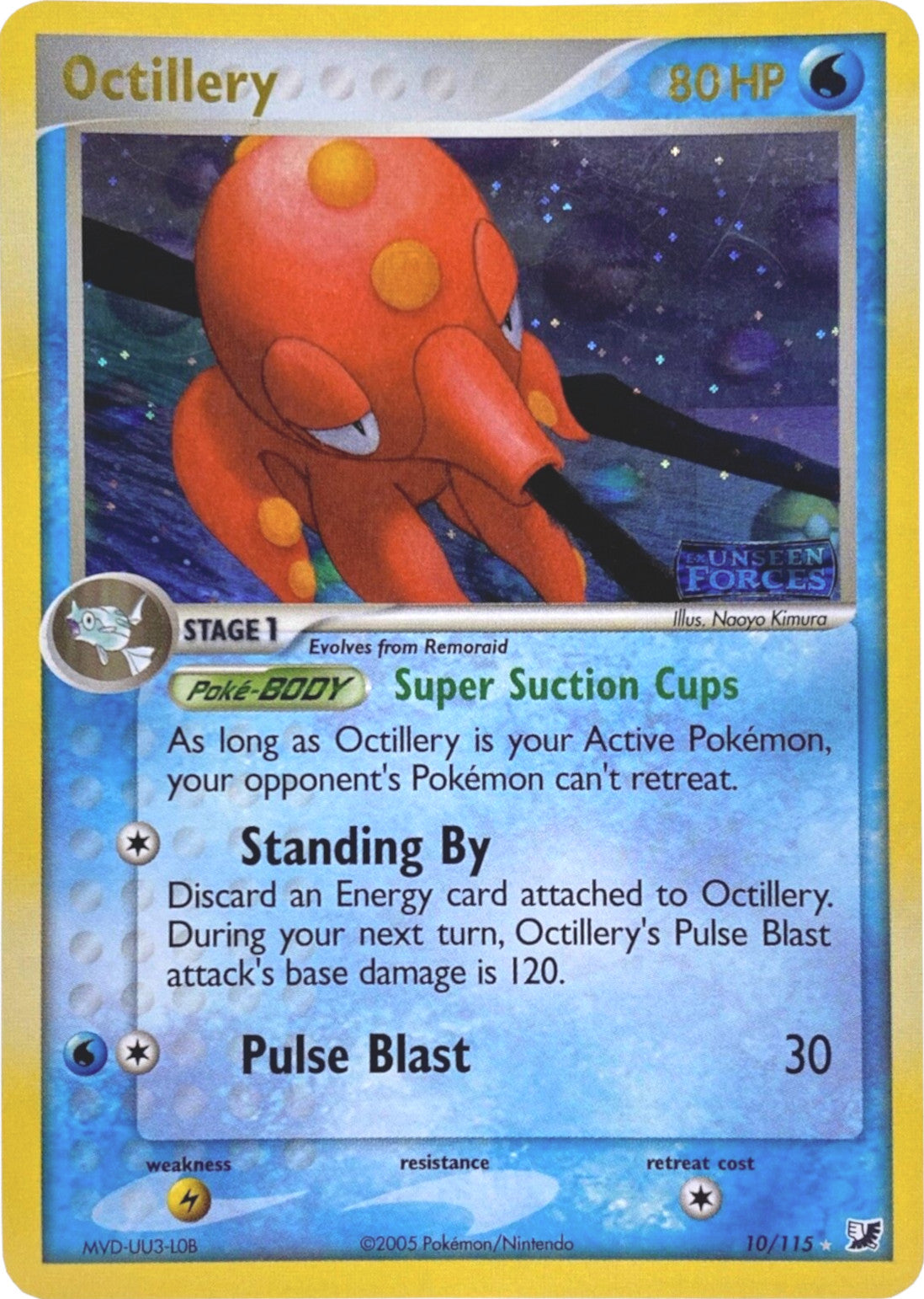 Octillery (10/115) (Stamped) [EX: Unseen Forces] | Gear Gaming Fayetteville