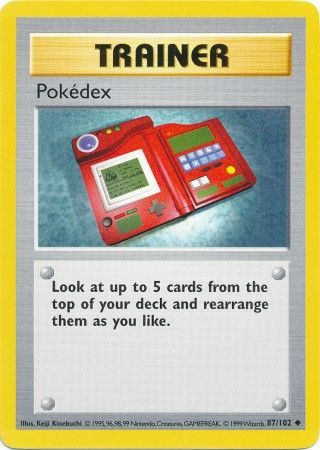 Pokedex (87/102) [Base Set Shadowless Unlimited] | Gear Gaming Fayetteville