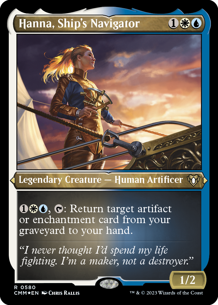 Hanna, Ship's Navigator (Foil Etched) [Commander Masters] | Gear Gaming Fayetteville