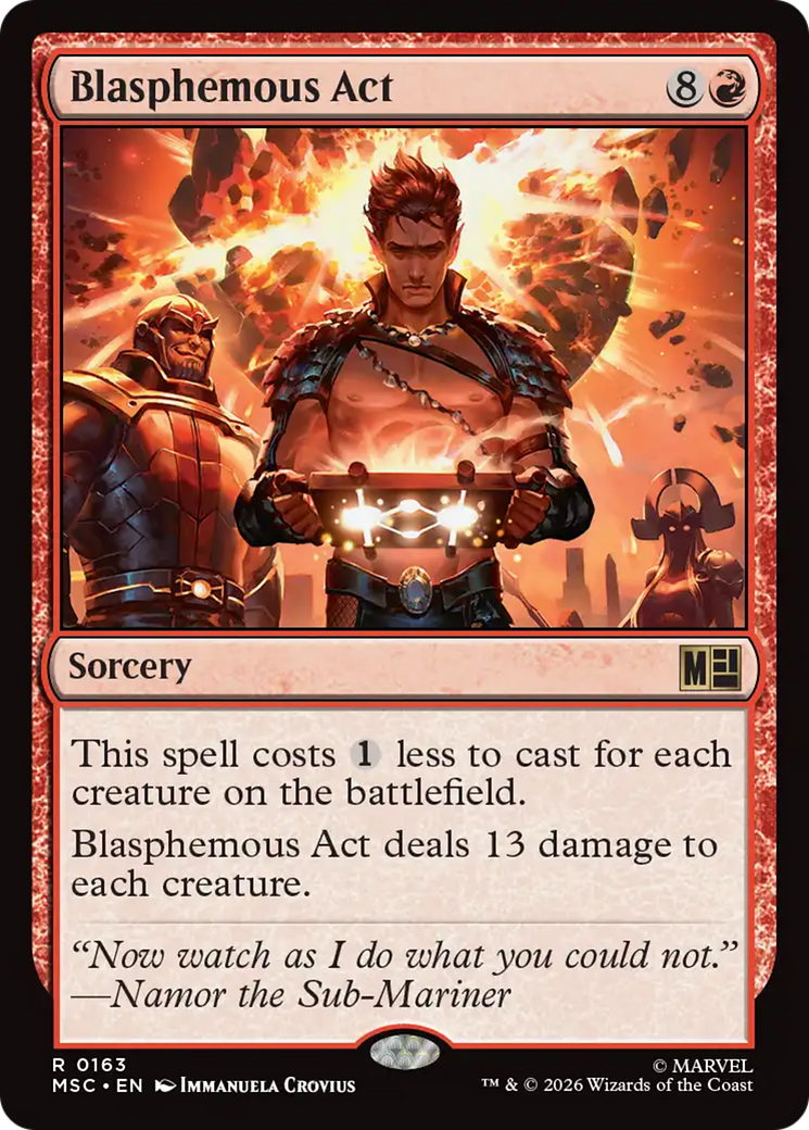 Blasphemous Act (Surge Foil) [Marvel Super Heroes Commander] | Gear Gaming Fayetteville