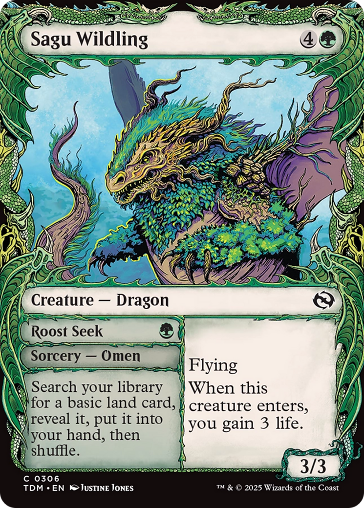 Sagu Wildling (Showcase) [Tarkir: Dragonstorm] | Gear Gaming Fayetteville