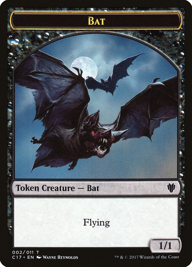 Bat // Vampire Double-Sided Token [Commander 2017 Tokens] | Gear Gaming Fayetteville