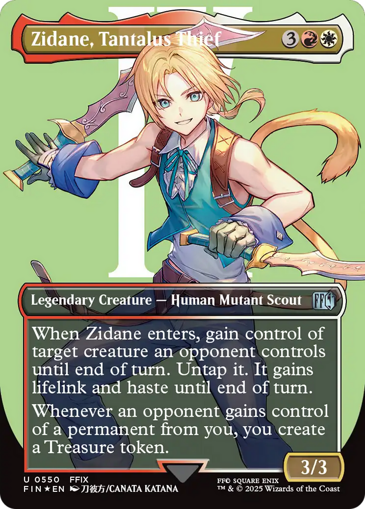Zidane, Tantalus Thief (Borderless) (Surge Foil) [FINAL FANTASY] | Gear Gaming Fayetteville
