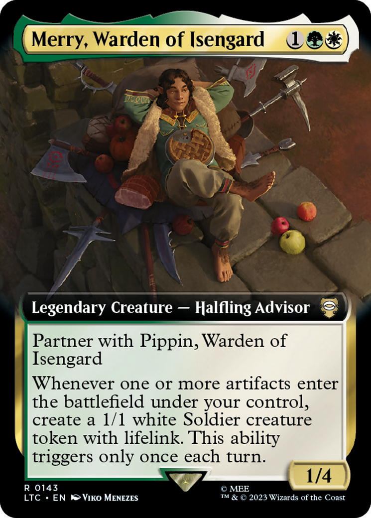 Merry, Warden of Isengard (Extended Art) [The Lord of the Rings: Tales of Middle-Earth Commander] | Gear Gaming Fayetteville