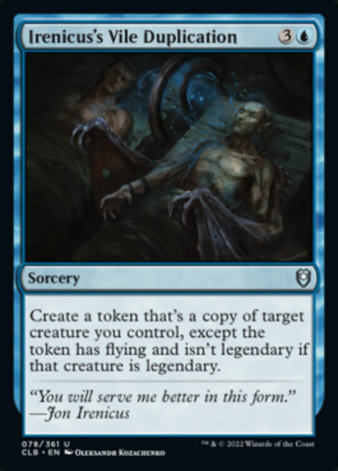 Irenicus's Vile Duplication [Commander Legends: Battle for Baldur's Gate] | Gear Gaming Fayetteville