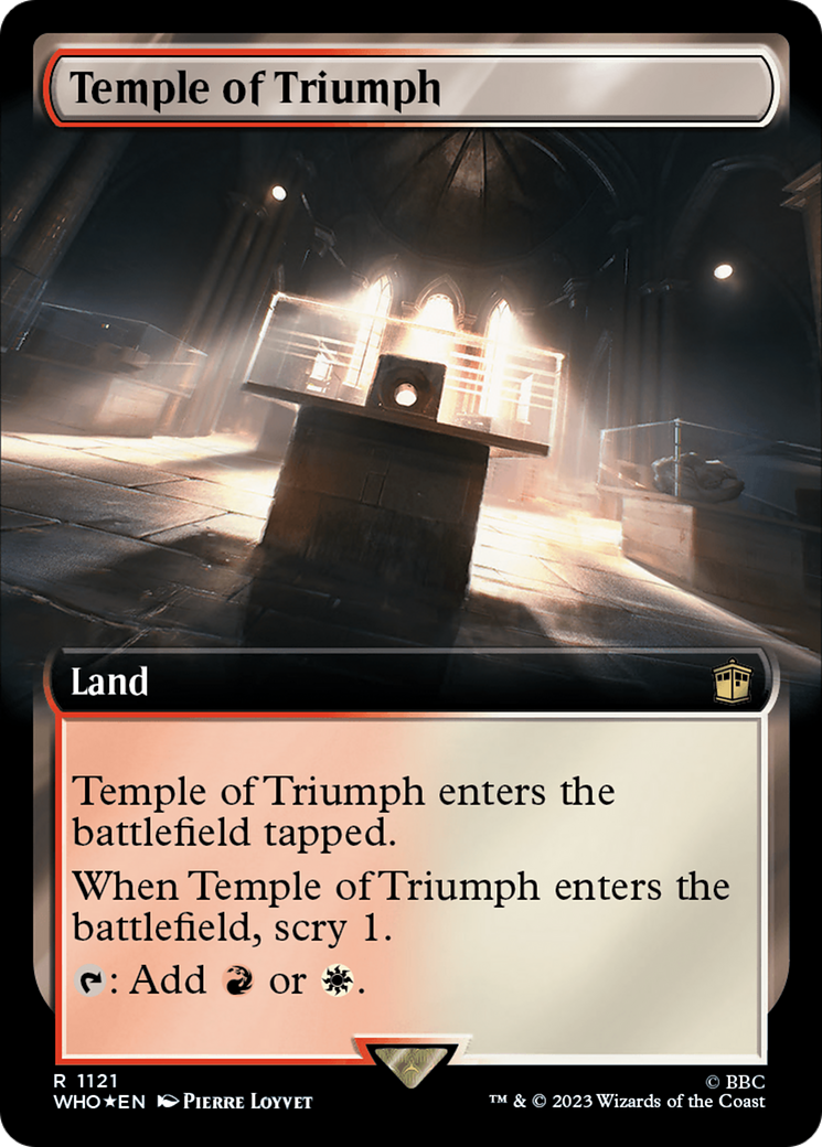 Temple of Triumph (Extended Art) (Surge Foil) [Doctor Who] | Gear Gaming Fayetteville