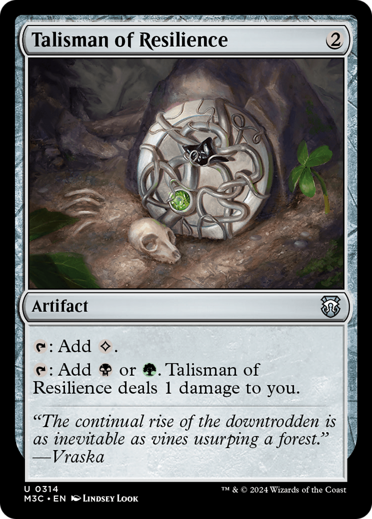 Talisman of Resilience (Ripple Foil) [Modern Horizons 3 Commander] | Gear Gaming Fayetteville