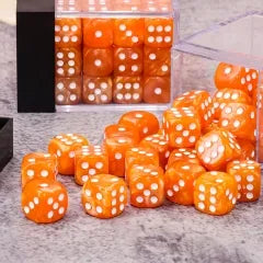 Orange Pearl 12mm D6 block of 36 dice | Gear Gaming Fayetteville