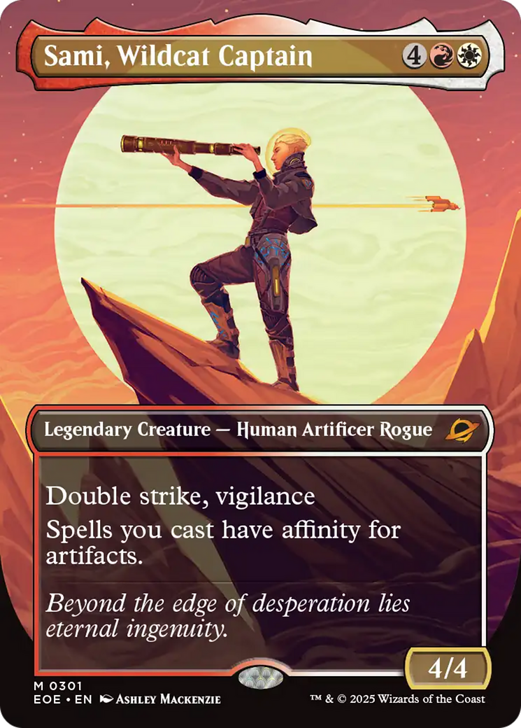 Sami, Wildcat Captain (Borderless) [Edge of Eternities] | Gear Gaming Fayetteville