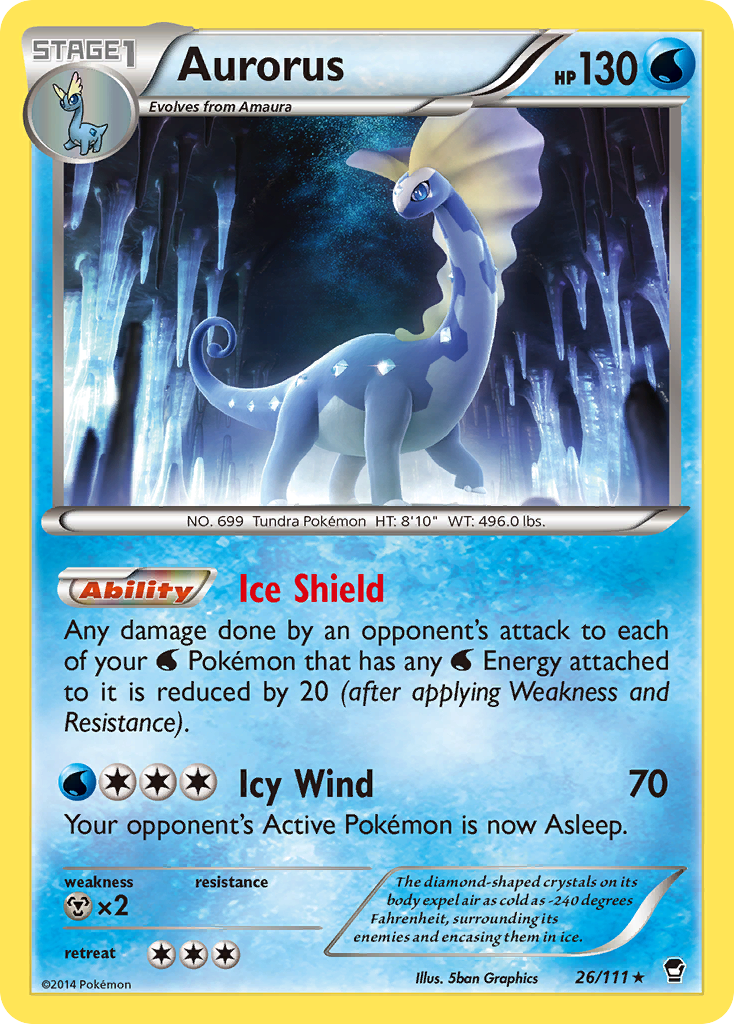 Aurorus (26/111) [XY: Furious Fists] | Gear Gaming Fayetteville