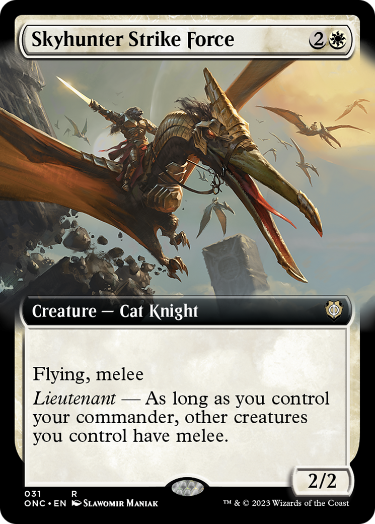 Skyhunter Strike Force (Extended Art) [Phyrexia: All Will Be One Commander] | Gear Gaming Fayetteville