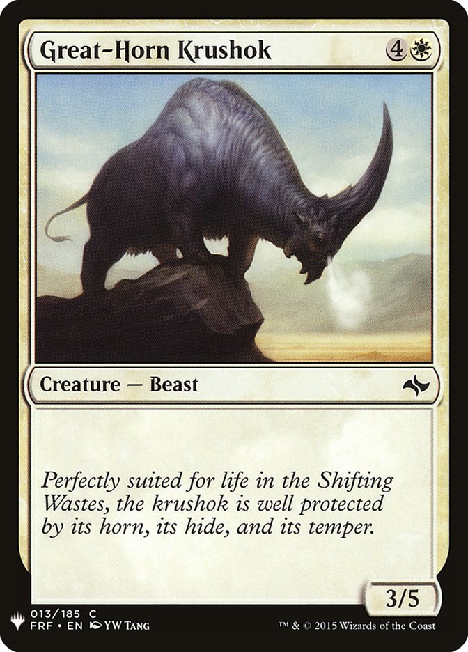 Great-Horn Krushok [Mystery Booster] | Gear Gaming Fayetteville