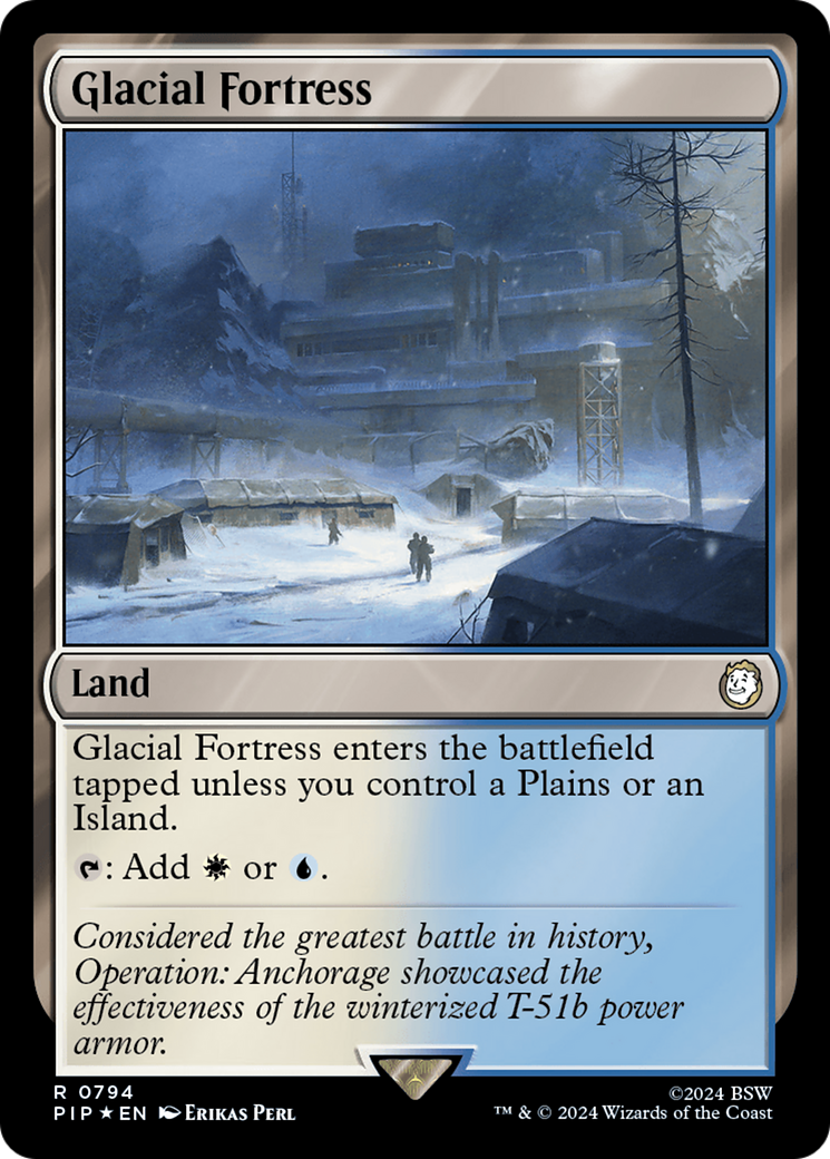 Glacial Fortress (Surge Foil) [Fallout] | Gear Gaming Fayetteville