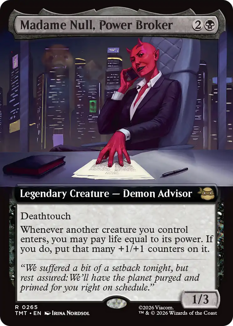 Madame Null, Power Broker (Extended Art) [Teenage Mutant Ninja Turtles] | Gear Gaming Fayetteville