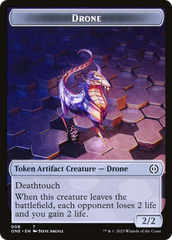 Phyrexian Goblin // Drone Double-Sided Token [Phyrexia: All Will Be One Tokens] | Gear Gaming Fayetteville