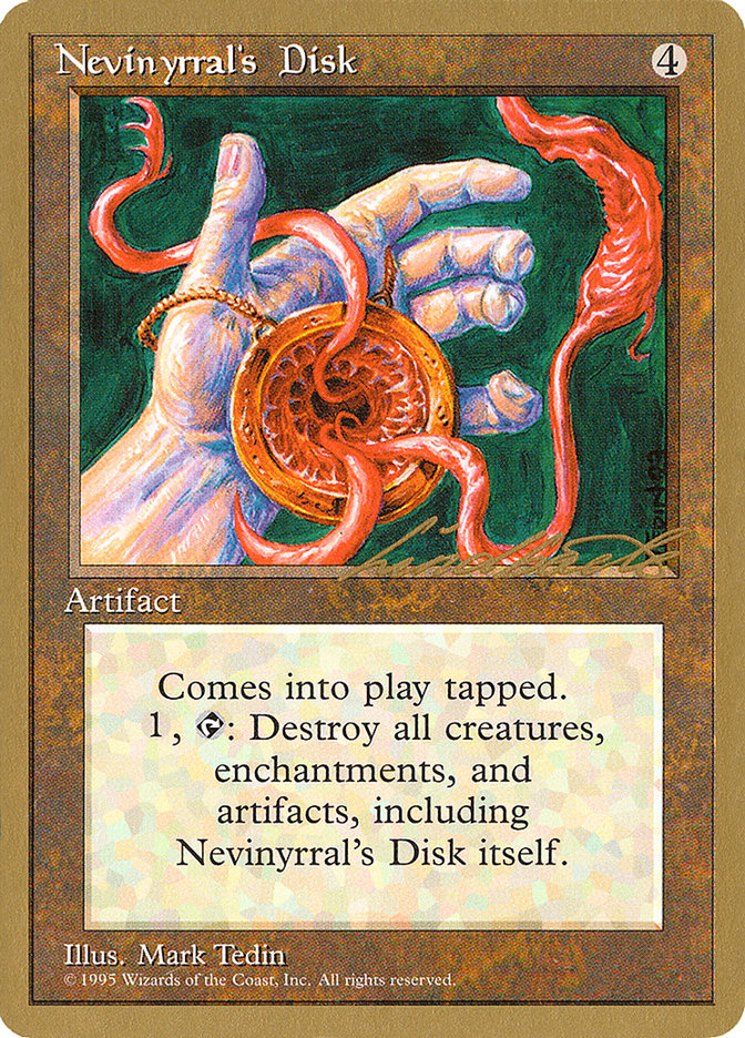 Nevinyrral's Disk (Leon Lindback) [Pro Tour Collector Set] | Gear Gaming Fayetteville