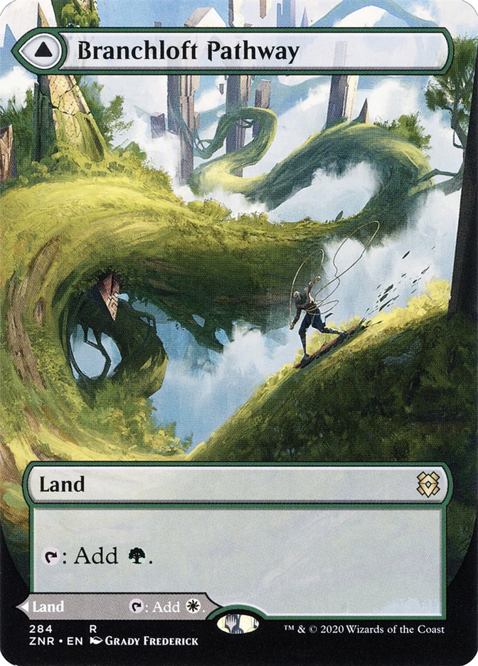 Branchloft Pathway // Boulderloft Pathway (Borderless Alternate Art) [Zendikar Rising] | Gear Gaming Fayetteville
