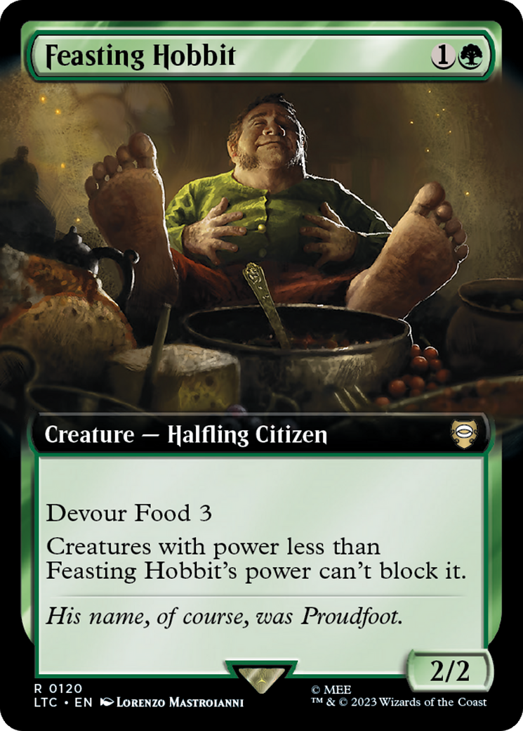 Feasting Hobbit (Extended Art) [The Lord of the Rings: Tales of Middle-Earth Commander] | Gear Gaming Fayetteville