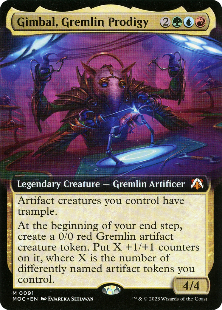 Gimbal, Gremlin Prodigy (Extended Art) [March of the Machine Commander] | Gear Gaming Fayetteville