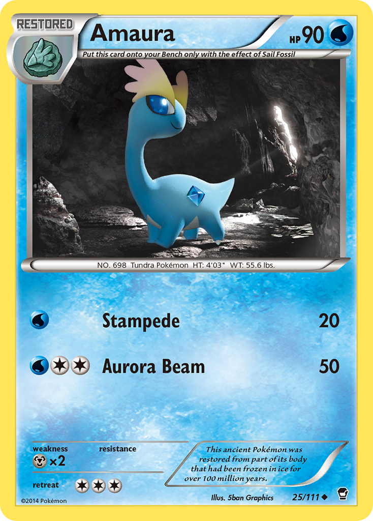 Amaura (25/111) [XY: Furious Fists] | Gear Gaming Fayetteville