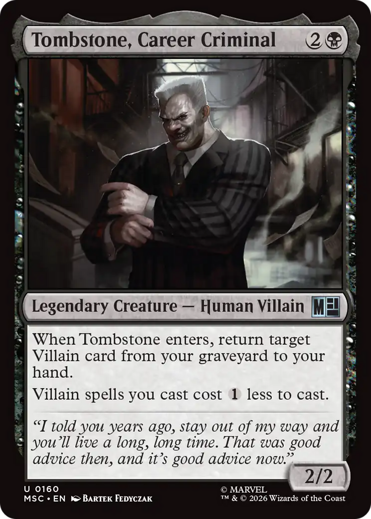 Tombstone, Career Criminal (0160) [Marvel Super Heroes Commander] | Gear Gaming Fayetteville