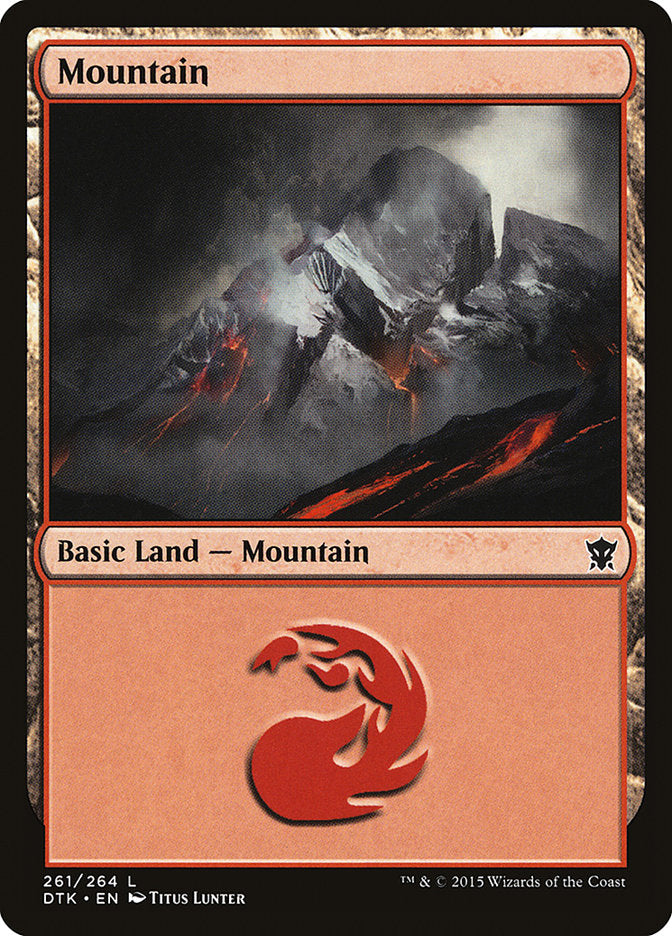 Mountain (261) [Dragons of Tarkir] | Gear Gaming Fayetteville