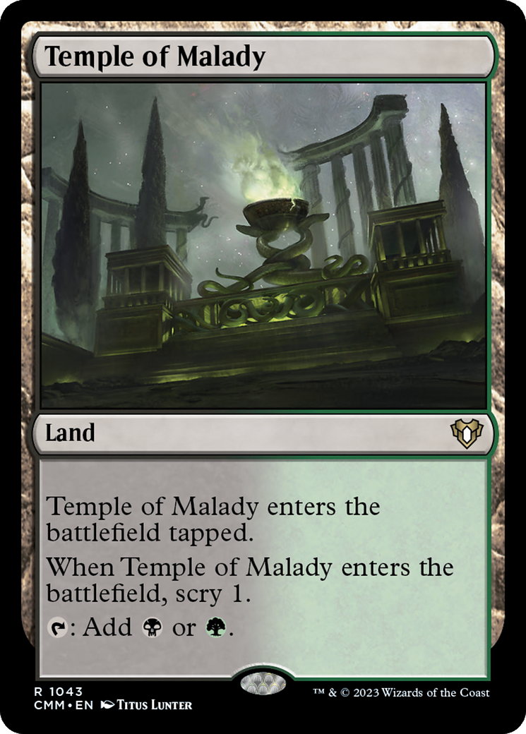 Temple of Malady [Commander Masters] | Gear Gaming Fayetteville