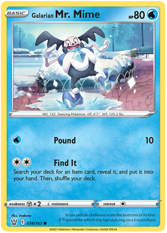 Galarian Mr. Mime (034/163) [Sword & Shield: Battle Styles] | Gear Gaming Fayetteville