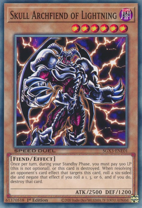 Skull Archfiend of Lightning [SGX3-ENE01] Common | Gear Gaming Fayetteville