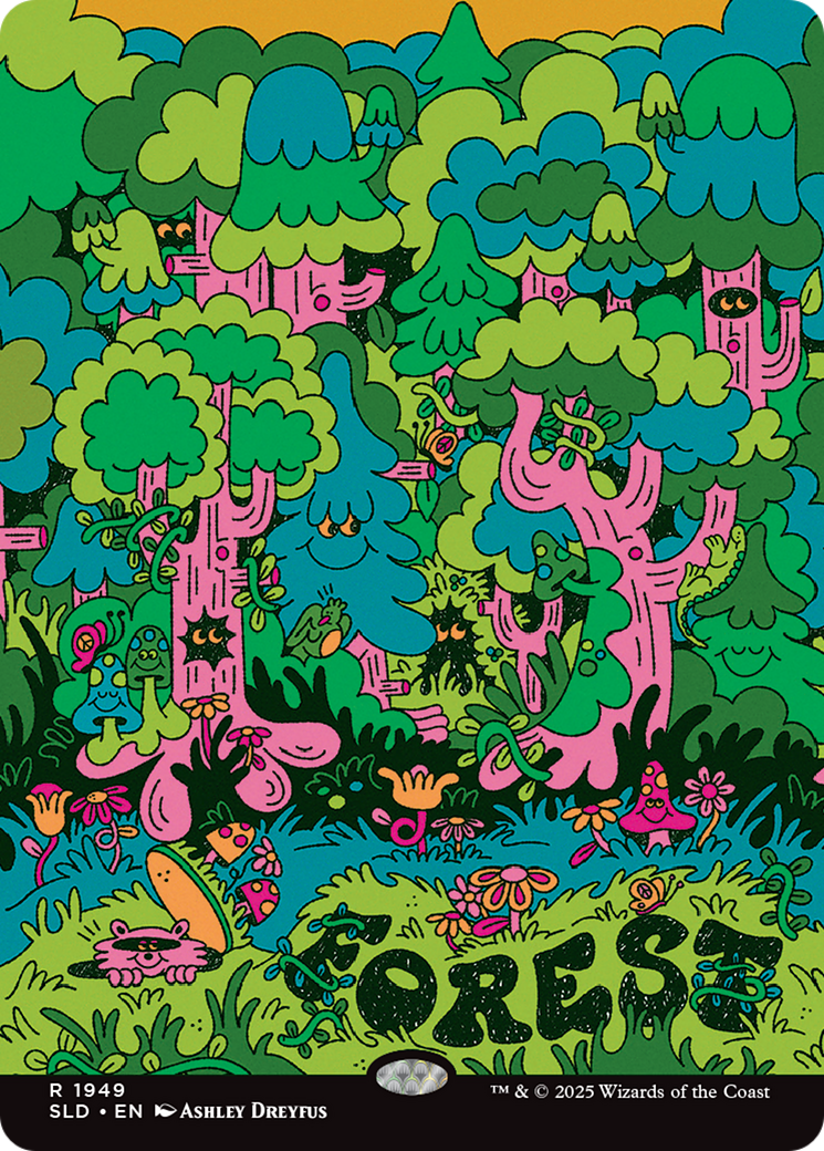 Forest (1949) (Rainbow Foil) [Secret Lair Drop Series] | Gear Gaming Fayetteville