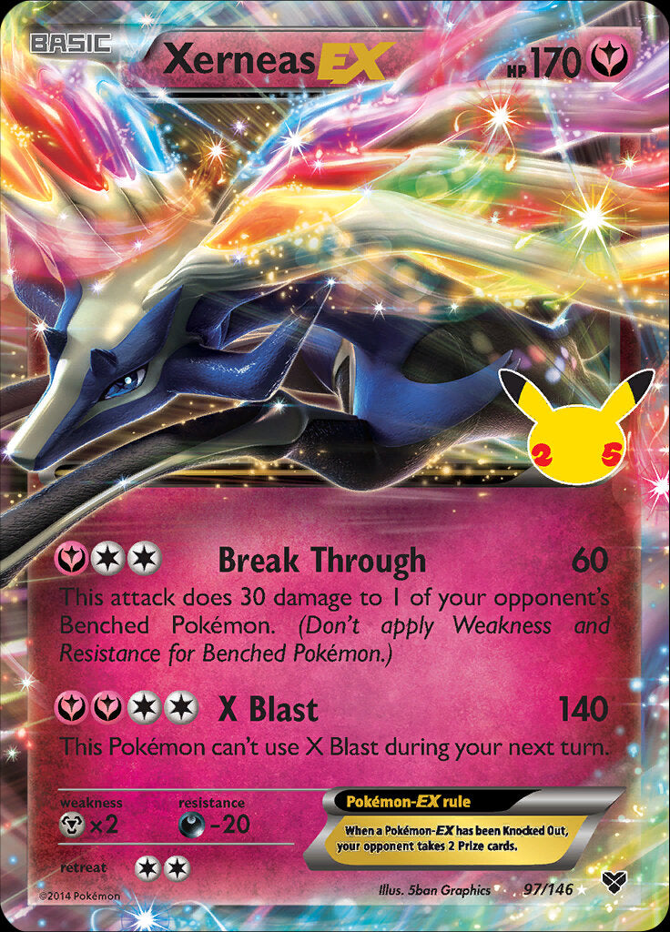 Xerneas EX (97/146) [Celebrations: 25th Anniversary - Classic Collection] | Gear Gaming Fayetteville