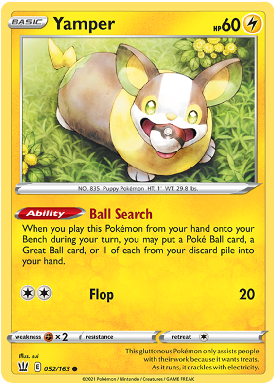 Yamper (052/163) [Sword & Shield: Battle Styles] | Gear Gaming Fayetteville