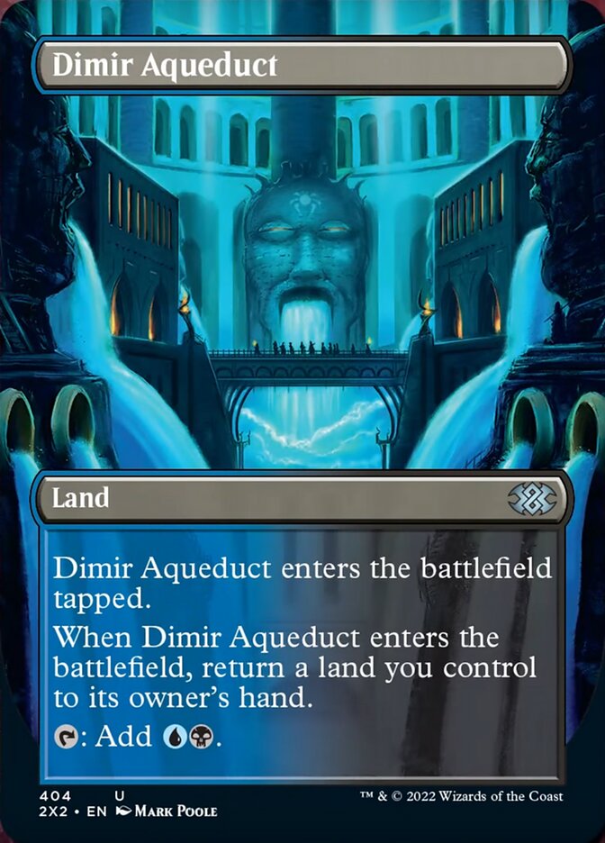 Dimir Aqueduct (Borderless Alternate Art) [Double Masters 2022] | Gear Gaming Fayetteville