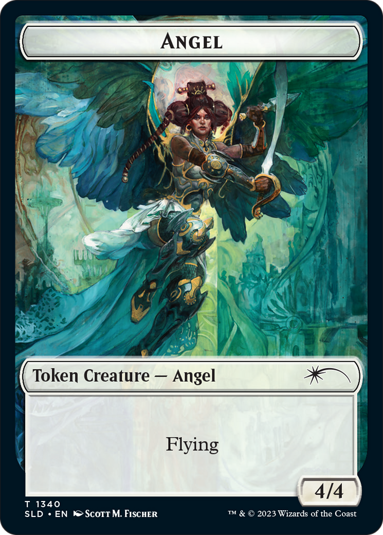 Angel (SLD) // Soldier (GRN) Double-Sided Token [Secret Lair: Angels Tokens] | Gear Gaming Fayetteville